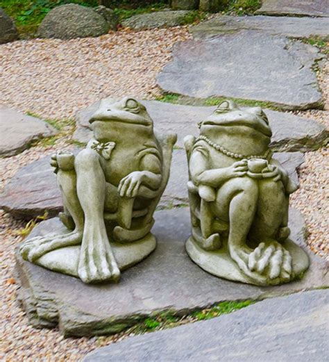 Usa Made Cast Stone Frog Garden Statues All Statues And Sculptures