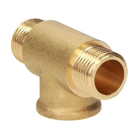 Brass T Piece MFM Male Thread Female Thread Connecting Piece In Industrial Quality