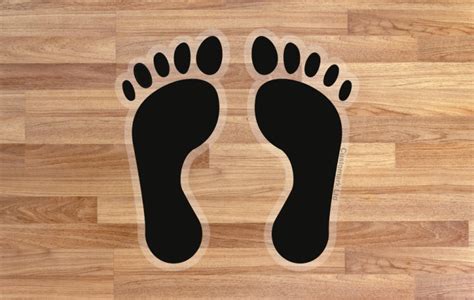 Footprint Floor Stickers Graphics Customark Limited