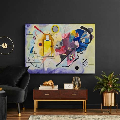 Wassily Kandinsky Yellow Red Blue Canvasposter Art Etsy
