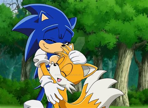 Sonic X Screenshot Redraw Sonic And Tails By Hedgecatdragonix On