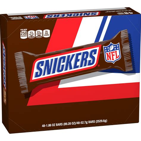 Snickers Full Size Bulk Chocolate Peanut Candy Bars 186oz48ct