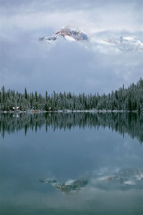 Cathedral Mountain Reflected In Lake Ohara Cathedral Moun Flickr