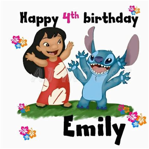 Lilo And Stitch Birthday Card Birthdaybuzz