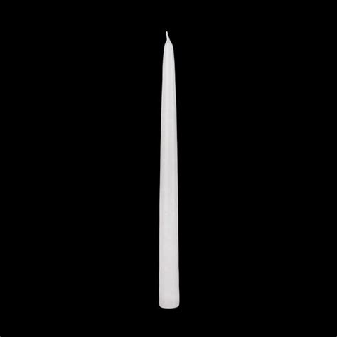 12 Inch White Taper Candle