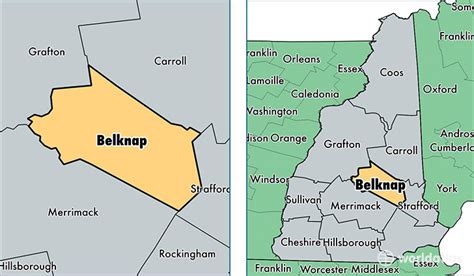 Belknap County New Hampshire Map Of Belknap County Nh Where Is