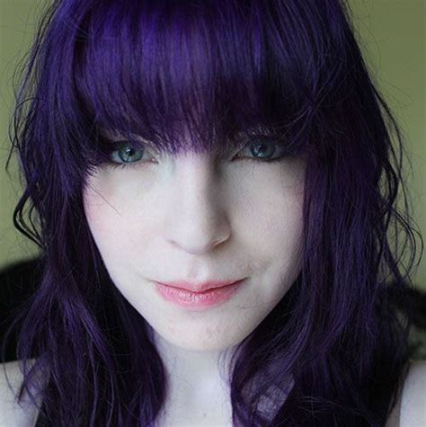 Purple Hair With Bangs Hot Hair Colors Hair Color Crazy Hair Color