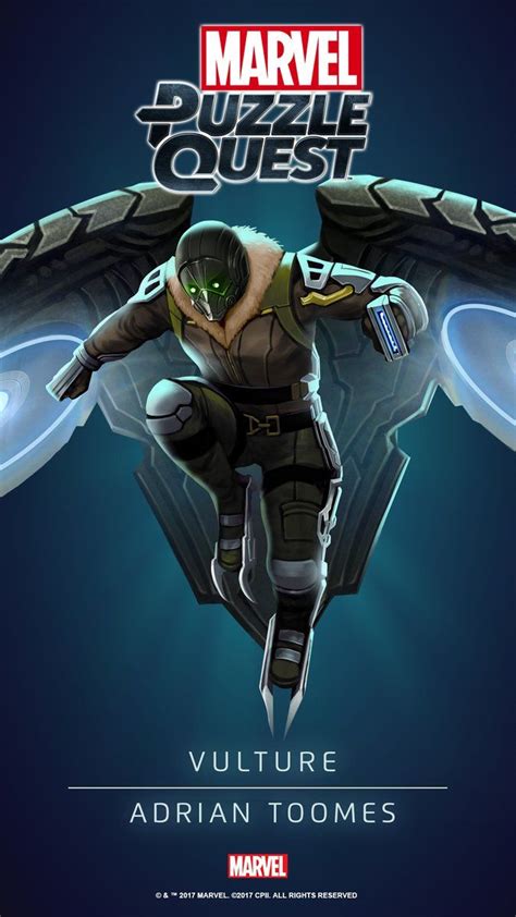 Vulture Adrian Toomes 4 Stars Circling Prey Marvel Puzzle Quest