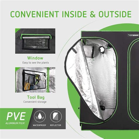 Vivosun 2 In 1 Indoor Grow Tent For Mylar Hydroponic And Soil