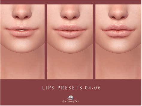 Sims 4 Lip Preset Pack