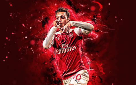 Download Wallpapers Mesut Ozil Personal Celebration Arsenal Fc Goal