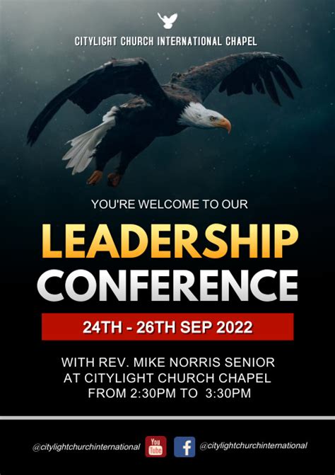 Copy Of Leadership Conference Flyer Template Design Postermywall