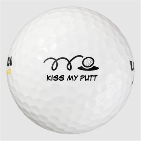 Custom Golf Balls With Funny Quote Or Name Pack Of Golf Balls Zazzle