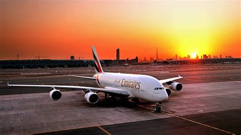 Emirates Airbus A380 Night Landing Dubai Wallpapers 1920x1080 476482