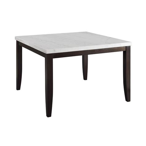Francis Counter Height Square White Marble Dining Table Fc5454mtl