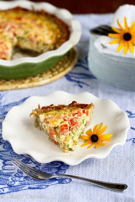 Healthy Potato Crusted Vegetarian Quiche Recipe Recipe Vegetarian