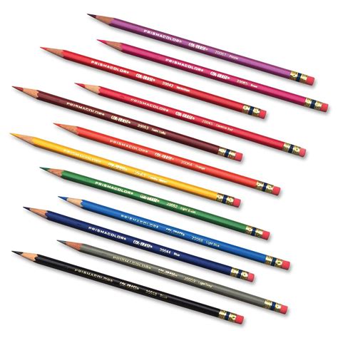 Prismacolor Col Erase Erasable Colored Pencils Set Of 12 Assorted