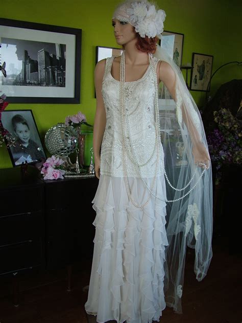 See more of downton abbey on facebook. 1920s Flapper Downton Abbey boardwalk Empire wedding DRESS ...