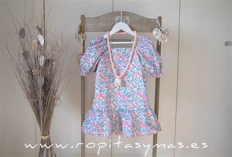 Vestido Liberty Floral Pompeya La Martinica Ropitas Y Mas