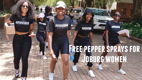 Pepperspaycampaign Help Women Feel Safer In Joburg Cbd Youtube