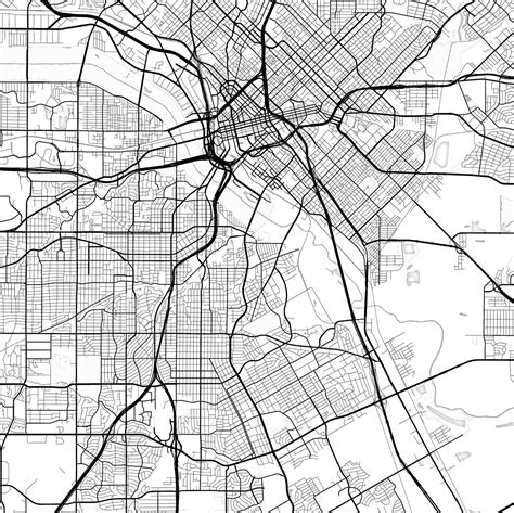 Dallas Map Print Dallas Map Download City Map Dallas Dallas Etsy