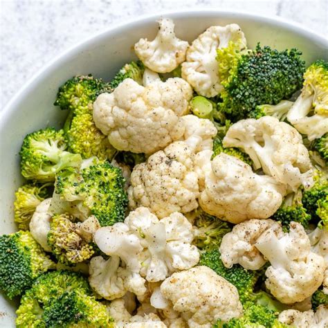 Roasted Broccoli Cauliflower With Parmesan Clean Food Crush