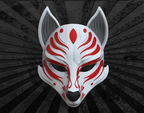 Artstation Kitsune Mask For 3d Print