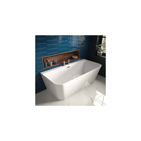 The White Space D Shaped Double Ended Freestanding Bath 1800mm X