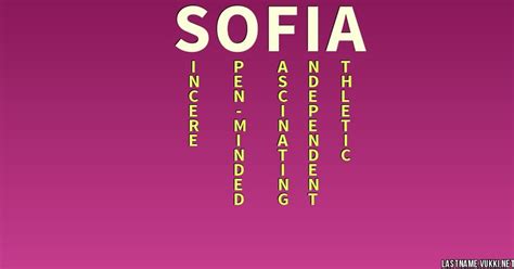 last name meaning sofia