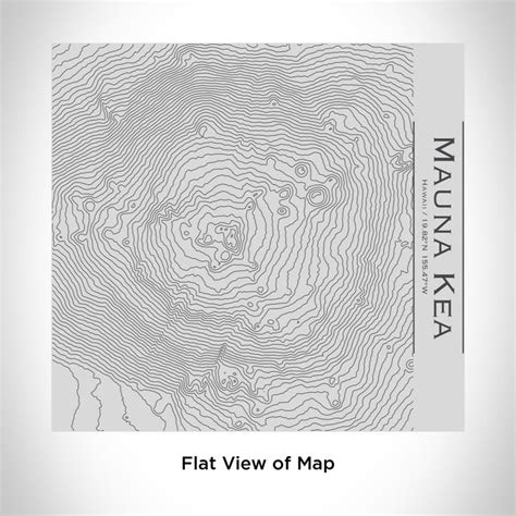 Mauna Kea Hawaii Engraved Topographic Map Tumbler — Jace Maps