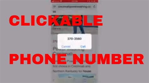 Do You Have A Clickable Phone Number On Your Website Youtube Phone