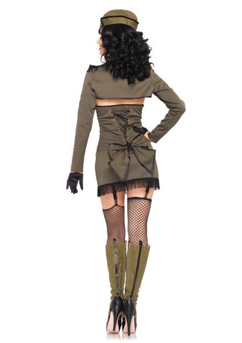 Adult Pin Up Army Girl Woman Costume 5099 The