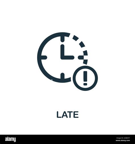 Late Icon Simple Element From Time Management Collection Creative