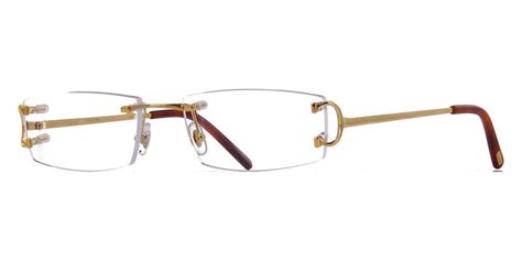 cartier piccadilly ct0092o 001 rimless gold glasses us