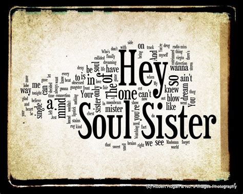 Hey, soul sister ain't that mr. Hey Soul Sister - Train Word Art via Etsy | Sisters ...