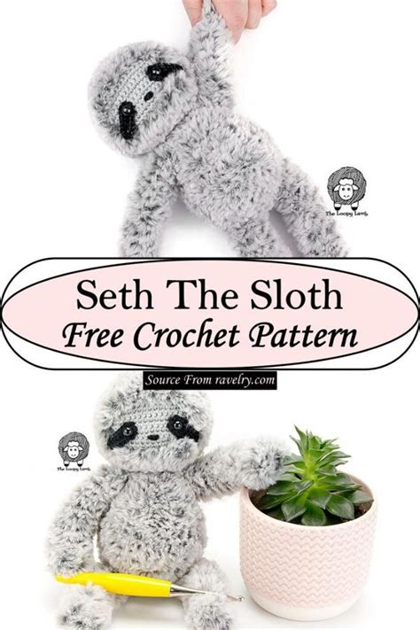 25 Free Crochet Sloth Patterns Mint Design Blog