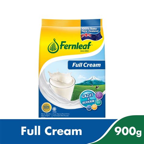Fernleaf Susu Tepung Full Cream Milk Powder Delicious And Creamy From New Zealand 900g