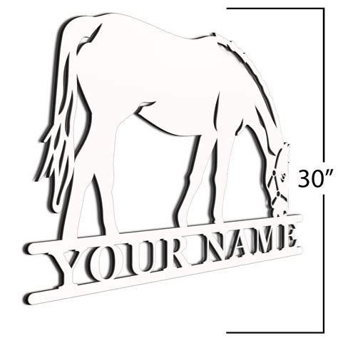 Personalized Horse Sign Door Hanger Barn Signs T For Horse Lo