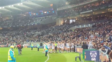 What a half of footy. Post match Geelong Cats vs Port Adelaide 2017 - YouTube
