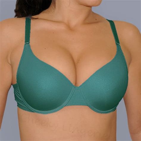 36c Green Turquoise Boost Bust Seamless Add 2 Cups Sizes Push Up Bra