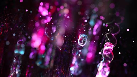 Fractal Abstract Digital Art Bokeh Blurred Purple