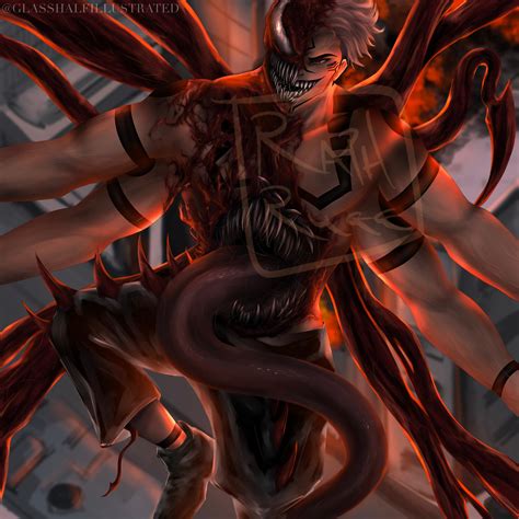 Sukuna X Carnage Venom Series Fan Art Print Etsy