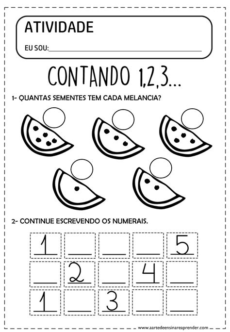 Atividade De Contagem 3 Ano