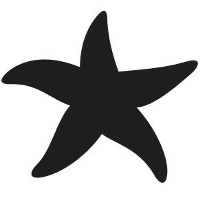 starfish SVG file | black starfish svg cut file Download | JPG, PNG