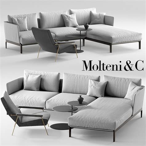 3d Molteni Chelsea Sofa D153 Turbosquid 1158699