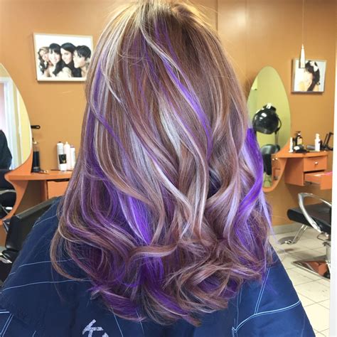 Pravana Purple Highlights Purple Hair Streaks Purple Hair Highlights Hair Color Purple Hair