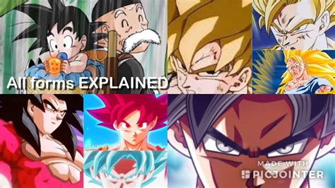 All Super Saiyan Formstransformationsevolution Of Goku Ages