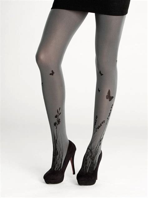 Plus Size Meadow Floral Tights For Women Fancy Tights Etsy