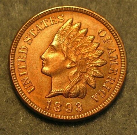 1893 Indian Head Penny Choice Bu United States Coin Coins Penny