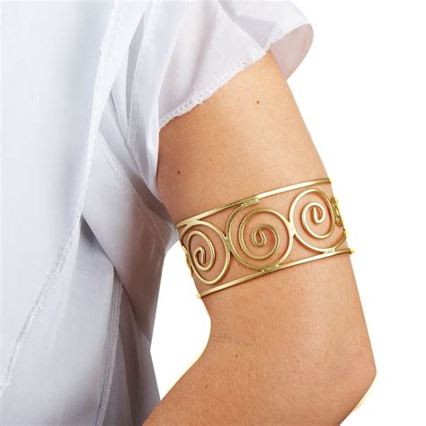 Grecian Arm Cuff Egyptian Women S Costume Accessory Gold Arm Cuff